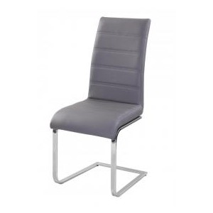 Chiswell PU Chairs Chrome &...