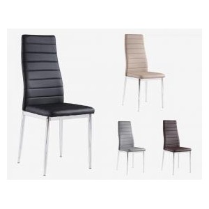 Pearl PU Chairs Black with...