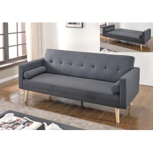 Paris Linen Sofa Bed Dark Grey